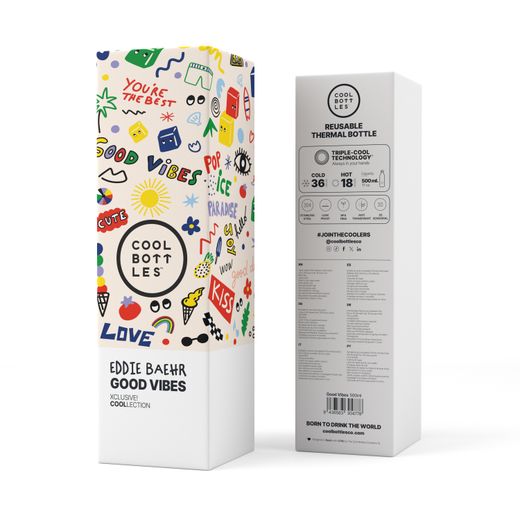 Botella térmica Good Vibes 500 ml Cool Bottles