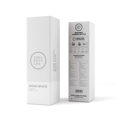Botella térmica Mono White 350 ml Cool Bottles