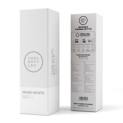 Botella térmica Mono White 750 ml Cool Bottles