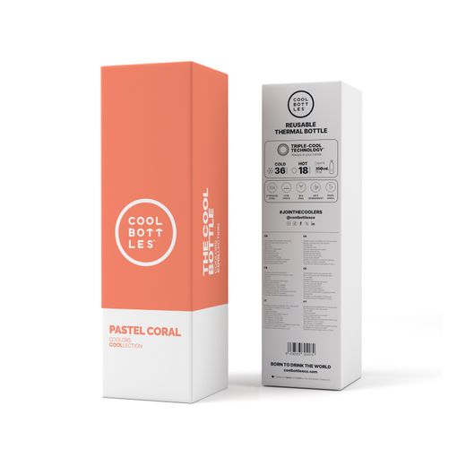 Botella térmica Pastel Coral 350 ml Cool Bottles