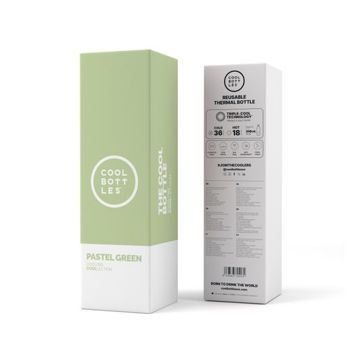 Botella térmica Pastel Green 350 ml Cool Bottles