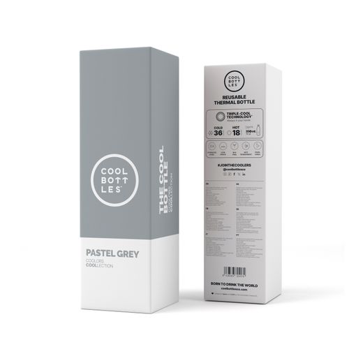 Botella térmica Pastel Grey 350 ml Cool Bottles