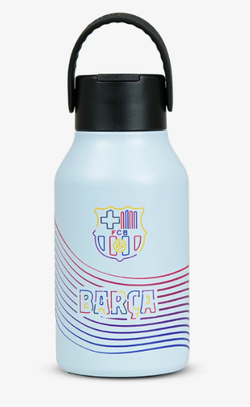 Botella térmica Runbott Mii Futbol Club Barcelona Texture Waves 350ml Powder Sky tapón sport
