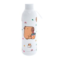 Botella Térmica / Thermal Bottle 700Ml Ice Bubble Tea Capibara Creative Story