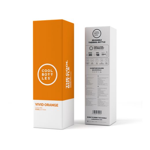Botella térmica Vivid Orange 350 ml Cool Bottles