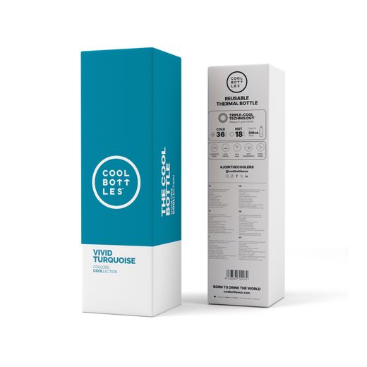 Botella térmica Vivid Turquoise 350 ml Cool Bottles