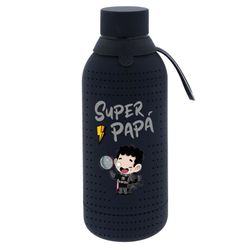 Botella Termo 500 ml Black Super Papá Regalo Malasaña Creative Story