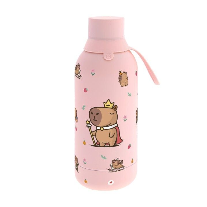 Botella Termo 500 ml Peach Majesty Capibara Creative Story