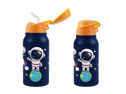 Garrafa Térmica Astronauta 350 Ml Com Tampa Itotal Gift