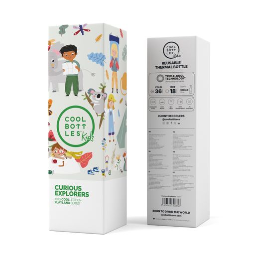 Botella Termo infantil Curious Explorers 350 ml Cool Bottle Alta Calidad
