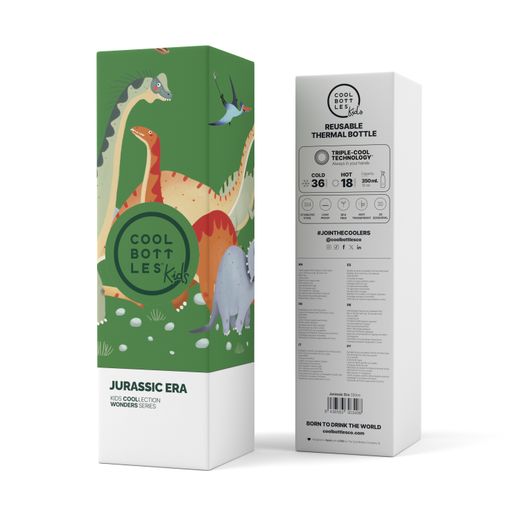 Botella Termo infantil Jurassic Era 350 ml Cool Bottle Alta Calidad