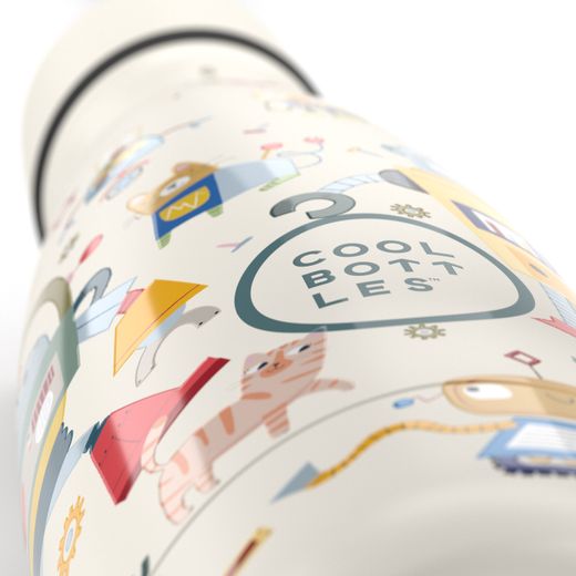 Botella Termo infantil Messy Robots 350 ml Cool Bottle Alta Calidad