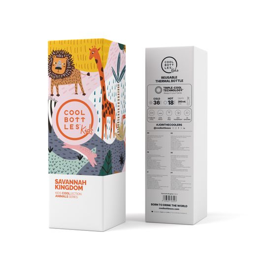 Botella Termo infantil Savannah Kingdom 260 ml Cool Bottle Alta Calidad