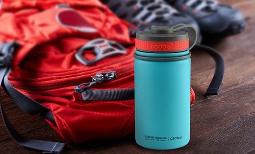 Mini termos turystyczny 355ml turkusowy kolor asobu