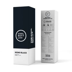 Botella Termo Mono Negro 500 ml Cool Bottle Alta Calidad