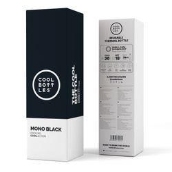 Botella Termo Mono Negro 750 ml Cool Bottle Alta Calidad