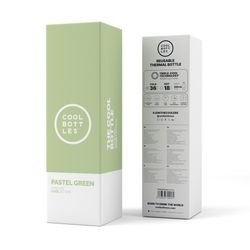 Botella Termo Pastel Green 500 ml Cool Bottle Alta Calidad