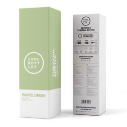 Botella Termo Pastel Green 750 ml Cool Bottle Alta Calidad