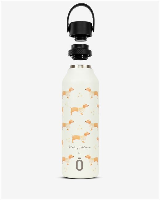 Botella Termo Runbott Original Mii La Tortuguita Blanca Daisy Teckel 600Ml