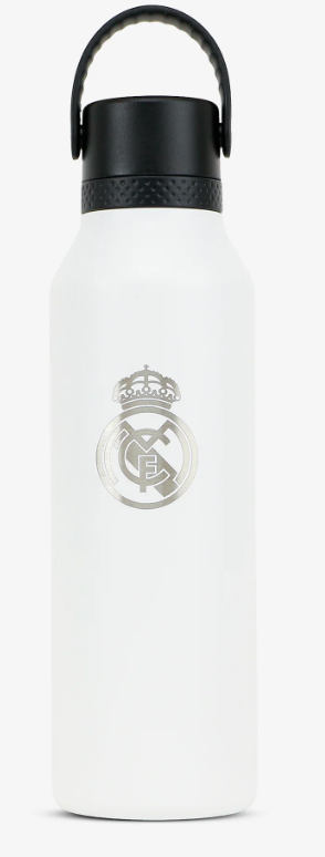Botella Termo Runbott Original Real Madrid Escudo 600Ml Blanco