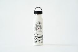 Botella termo Runbott sara herranz-invierno 600ml nata