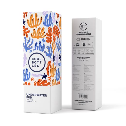 Botella Termo Underwater Fun 500 ml Cool Bottle Alta Calidad