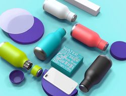 miejski termos butelka 470ml brzoskwinia asobu