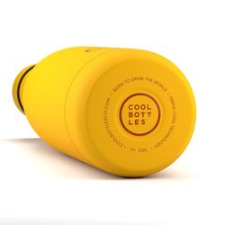 Botella Termo Vivid Amarillo 500 ml Cool Bottle Alta Calidad