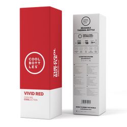 Botella Termo Vivid Rojo 750 ml Cool Bottle Alta Calidad