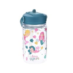 Botella Tritán Infantil Pajita 350 mlEmerald Mermaid Dreams Creative Story