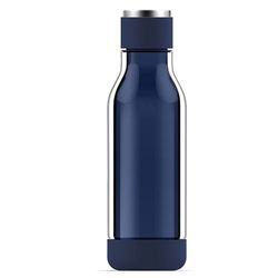 Frasco de vidro da paz interior 500ml - azul asobu