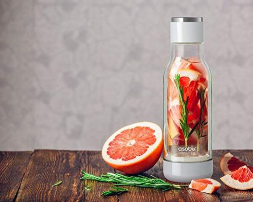 Γυάλινο μπουκάλι ειρήνης 500ml - διαφανές asobu
