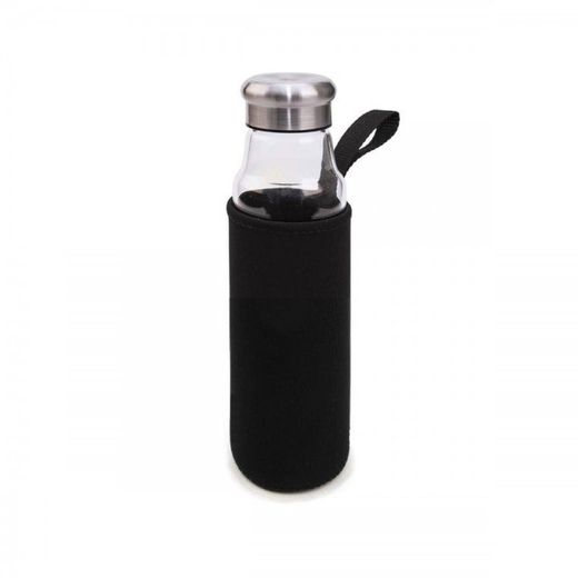 Botella vidrio negra 550 ml iris