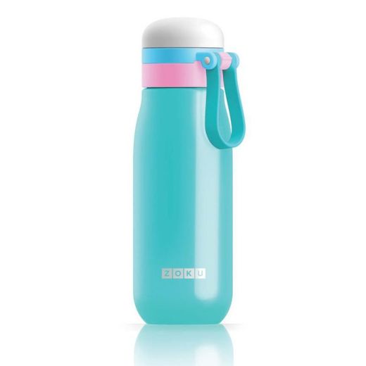 Zoku turquoise ultralichte roestvrijstalen fles zoku