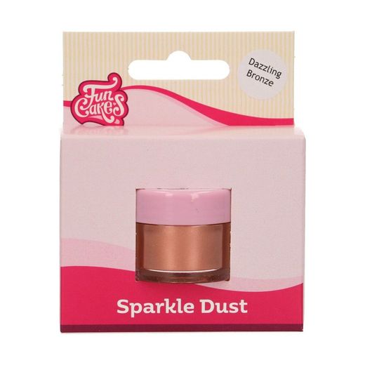 paillettes scintillantes poussière éblouissante bronze funcakes