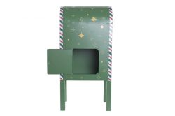 Buzón Decorativo de Metal 33 x 25,5 x 67 Reyes Magos Verde Navidad