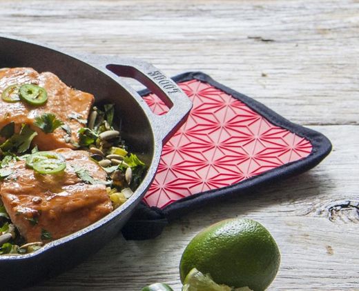 Niski rondel żeliwny z uchwytami 30cm loża