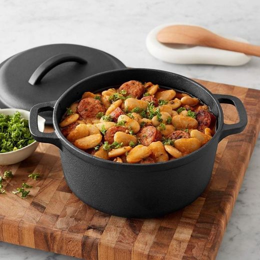 Cast iron saucepan with lid 0.950l 21cm lodge