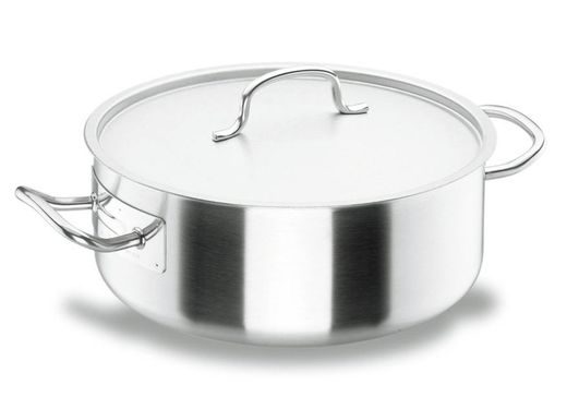 Cacerola Profesional 50 Cms Chef Inox con tapa Lacor