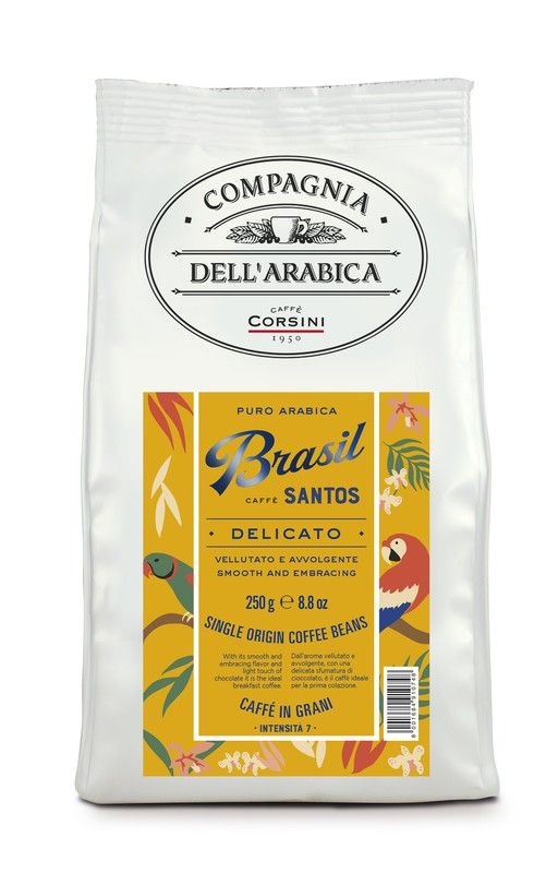 Koffieboon brazilië santos 250 grs compagnia dell´arabica