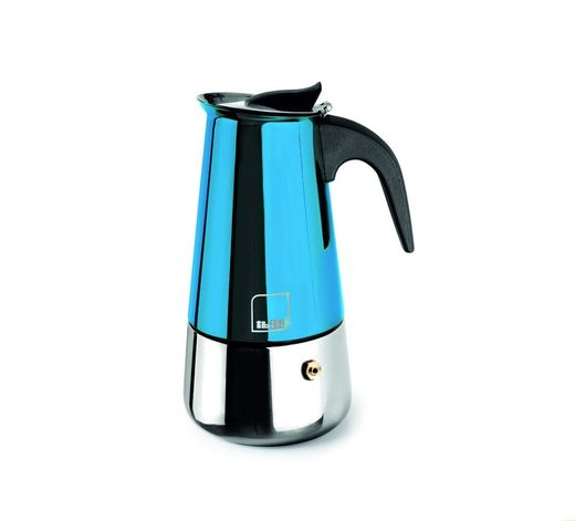 Cafetera Express Acero Inoxidable 2 Tazas Azul Ibili