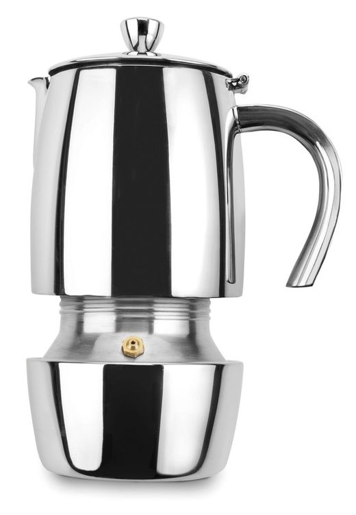 Express Luxe Inox kaffebryggare 6 koppar Lacor Induktion