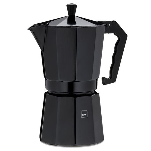 Cafetera Italia 3 Tazas Negra Kela