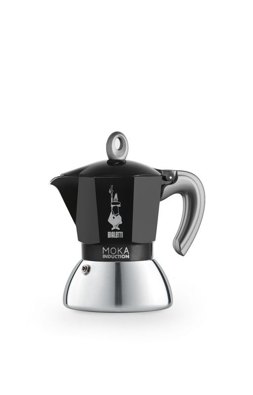 Cafetera Italiana Bialetti New Moka Induction Negro 2 Tazas