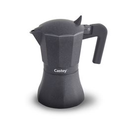 Cafetera Italiana Castey Vulcano Inducción 6 Tazas