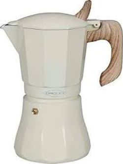 Indukcyjny ekspres do kawy w kremie Oroley na 6 filiżanek Petra