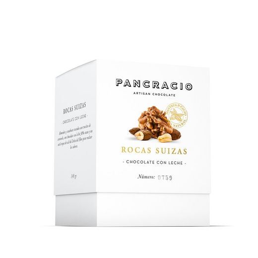 Caja Regalo Box Rocas Suizas Chocolate con Leche Pancracio 140 grs