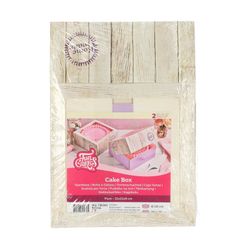 Pure funcakes design tårtlåda 21x21x9cm förpackning 2 enheter