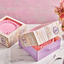 Caja tartas diseño pure funcakes 26x26x12cm pack 2 uds