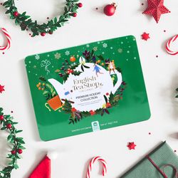 Caja Té Metálica English Tea Shop Edicion Navidad Verde 36 Bolsitas